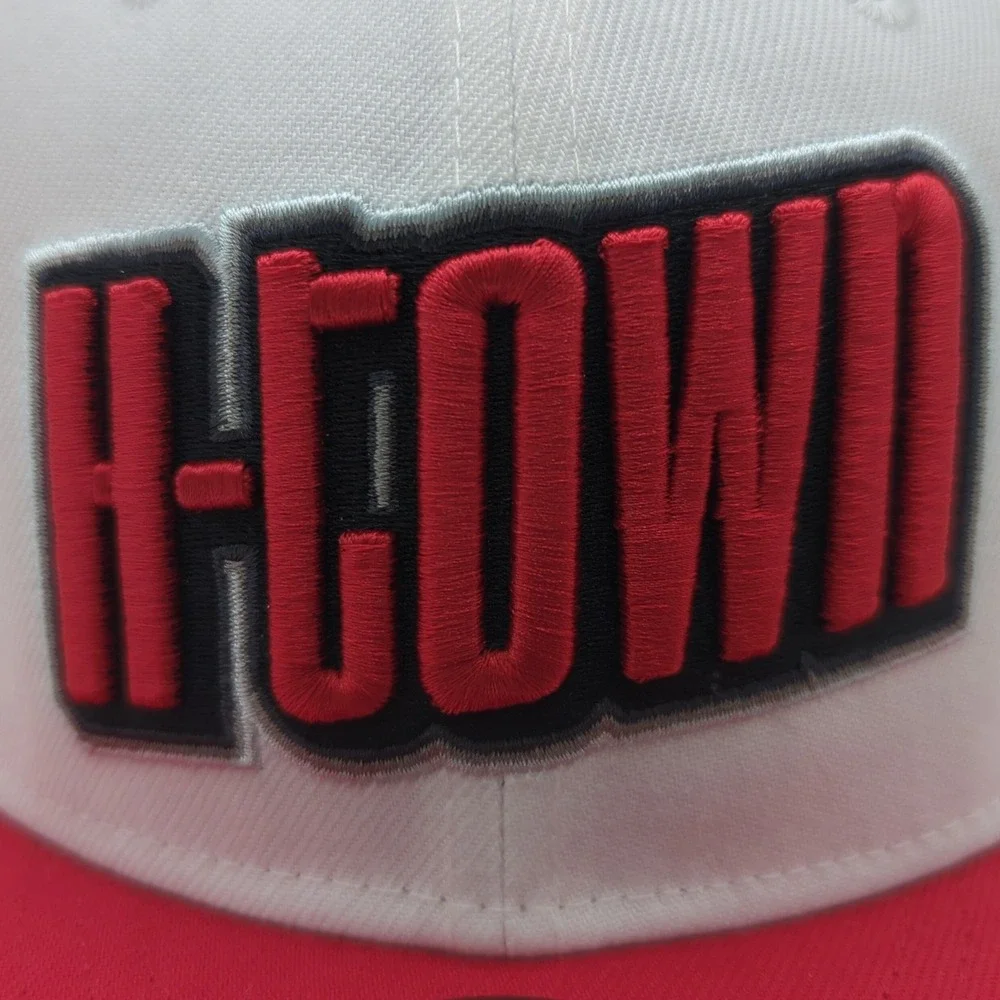 New Era 9FIFTY Houston Rockets H-TOWN Snapback Hat White Red NBA Cap OSFM